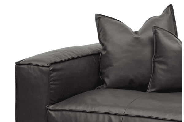 LUCY 4 Seater Sofa with Cushion and Pillow - Shadow Grey - Image 4